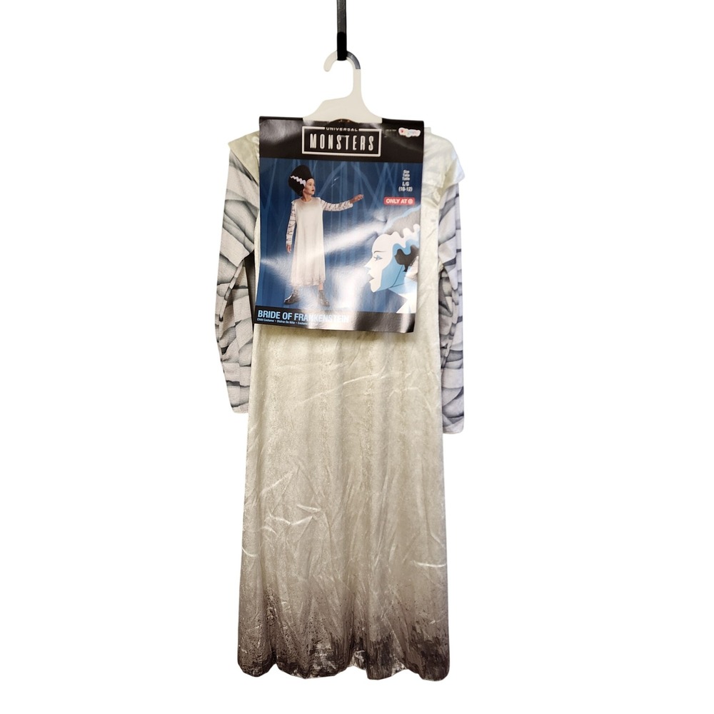 Disguise Bride of Frankenstein Costume Kids Large 10-12 Universal Monsters Dress
